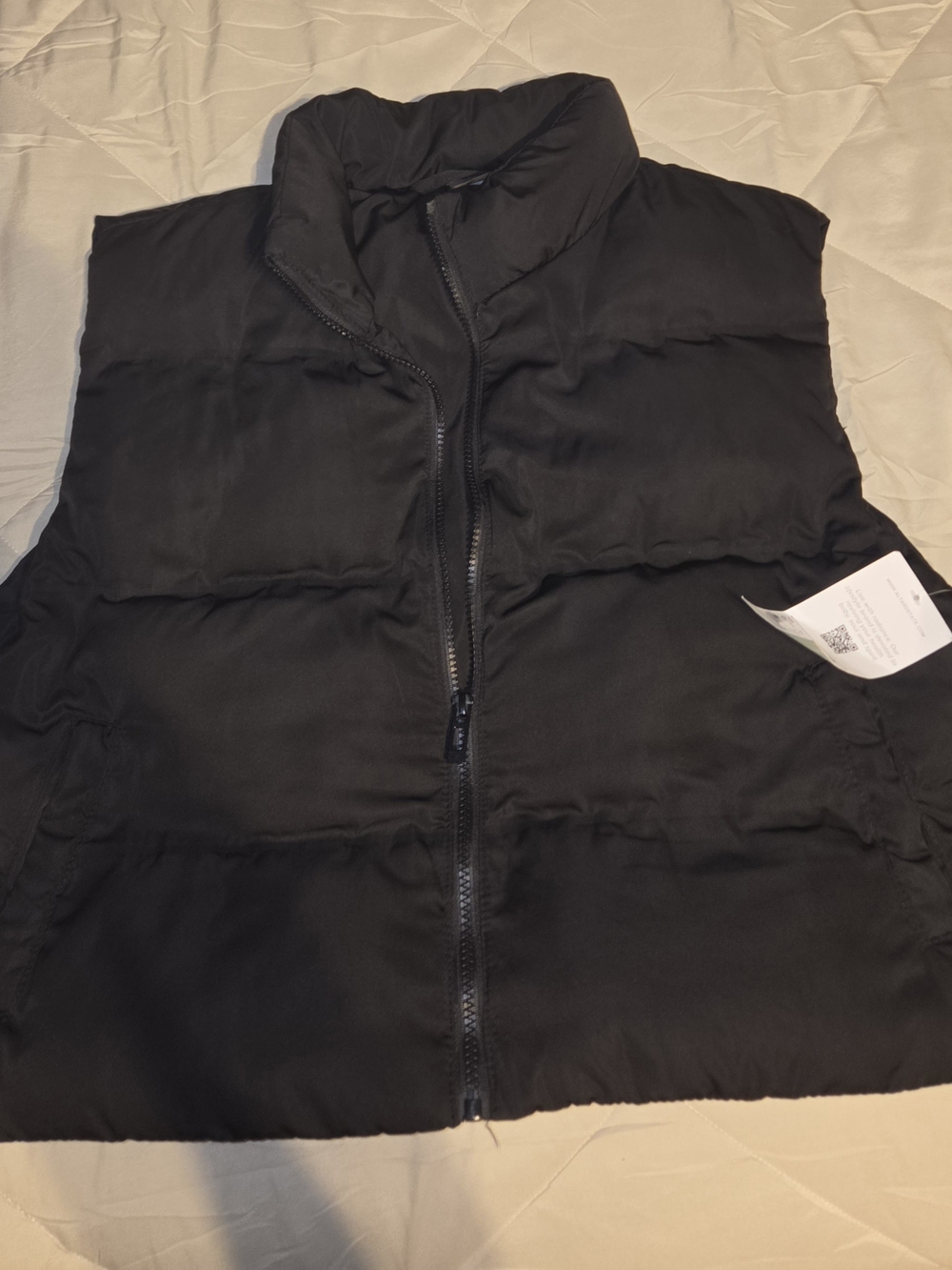 Altar'd State Black Quilted Puffer Vest
